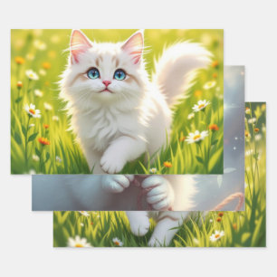 Kat/kitten Inpakpapier Vel