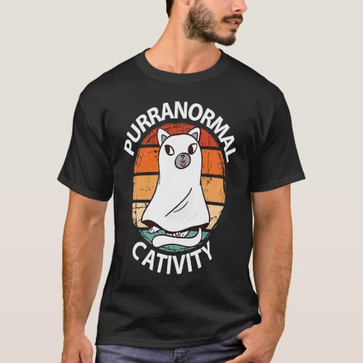 Kat Kitten Kat Eigenaar Kat  Halloween T-shirt (Voorkant)