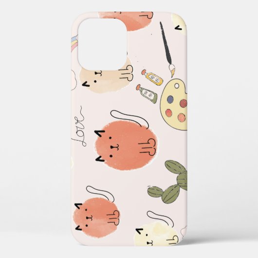 Kat kitten katten: schattig dierpatroon Case-Mate iPhone case (Achterkant)