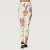Kat kitten katten: schattig dierpatroon leggings (Achterkant)