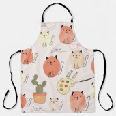 Kat kitten katten: schattig dierpatroon schort (Voorkant)