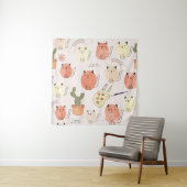 Kat kitten katten: schattig dierpatroon wandkleed (In situ)