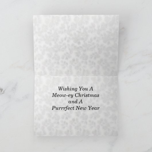 Kat, Kitten, Kerstmis, Redding, Foto Feestdagen Kaart (Binnen)