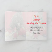 Kat, Kitten, Kerstmis, Redding, Foto Feestdagen Kaart (Binnen)