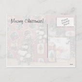 Kat, Kitten, Kerstmis, Redding, Foto Feestdagenkaart (Achterkant)