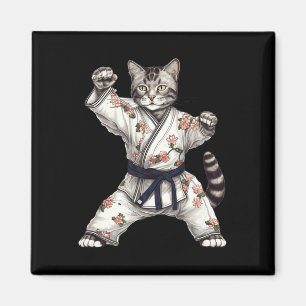 Kat Kitten Kitty Karate Taekwondo Kickboksen Magneet