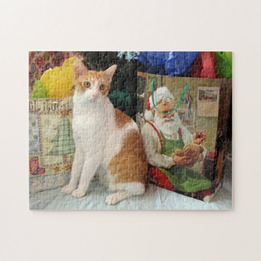 Kat / Kitten Puzzle - Kerstmis in Kagan Legpuzzel (Horizontaal)