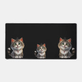 Kat kitten schattig bruin zwart bureaumat (Voorkant)