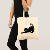 Kat, kitten, zwarte kat tote bag (Voorkant (product))