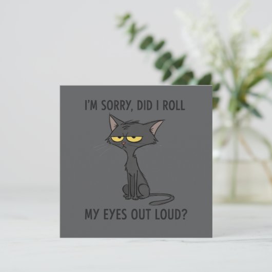 Kat Kittens Heb Ik Mijn Ogen Hardop Gerold Grappig Kaart (Staand voorkant)