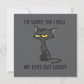 Kat Kittens Heb Ik Mijn Ogen Hardop Gerold Grappig Kaart (Voorkant)