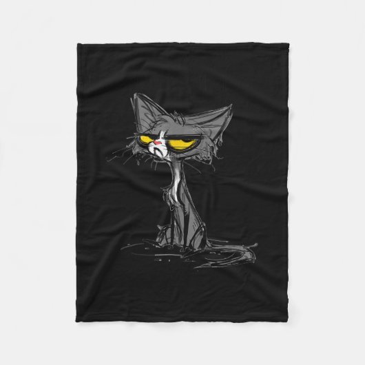 Kat Kittens Heb Ik Mijn Ogen Luidruchtig Ten Hemel Fleece Deken (Voorkant)