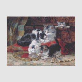 Kat & Kittens · Henriette Ronner-Knip (1821-1909) Tissuepapier