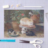 Kat & Kittens · Henriette Ronner-Knip (1821-1909) Tissuepapier (Craft)