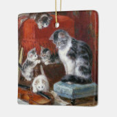 Kat, Kittens & Viool · H. Ronner-Knip · Ornament (Links)
