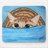 Kat klaar om Mousepad af te spelen Muismat (Voorkant)