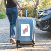 Kat klaar om te springen sticker (Koffer Insitu)