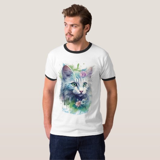 Kat-klaver T-shirt (Voorkant volledig)