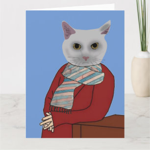 KAT-KLEDINGSFUNNY BIRTHDAY CARDS BEDANKKAART