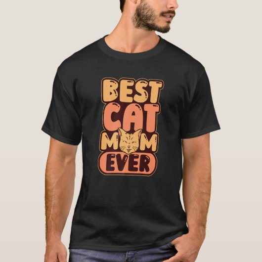 Kat Kleintje Kat Moeder T-shirt (Voorkant)