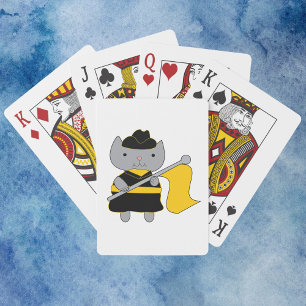 Kat Kleur Garde Uitvoerder Marching Band Zwart  Pokerkaarten