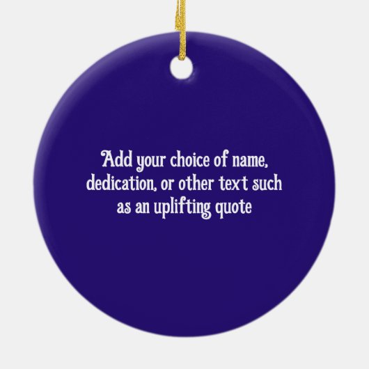 Kat - kleurrijk Calico - eigen tekst achteraan Keramisch Ornament (Achterkant)