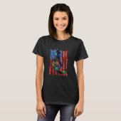 Kat Kleurrijke Kat T-shirt (Voorkant volledig)