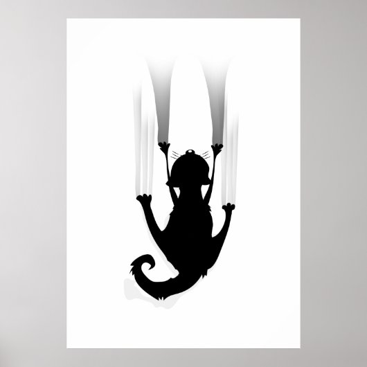 Kat klimmen poster (Voorkant)