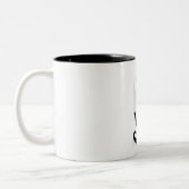 Kat klimt tweekleurige koffiemok (Links)