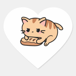 Kat kneden brood sticker