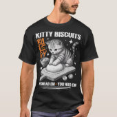 Kat Kneeddeeg Bakker Kitty Biscuits Wij Kneten Ze T-shirt (Voorkant)