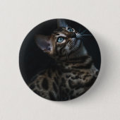 Kat knop ronde button 5,7 cm (Voorkant)