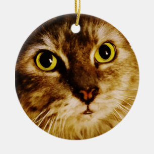 KAT KNOPTE VLAK KERAMISCH ORNAMENT