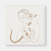 Kat knuffels magneet (Voorkant)