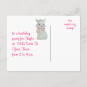 Kat koekje jar 2972 - pas het aan Uitnodiging Briefkaart (Achterkant)