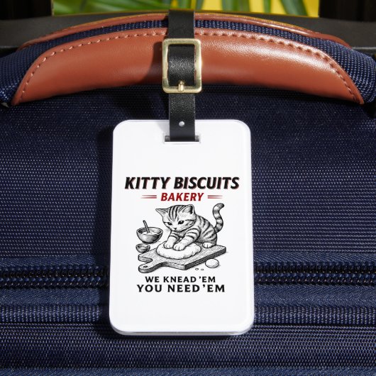 Kat koekjes bakkerij bagagelabel (Voorkant Insitu 2)