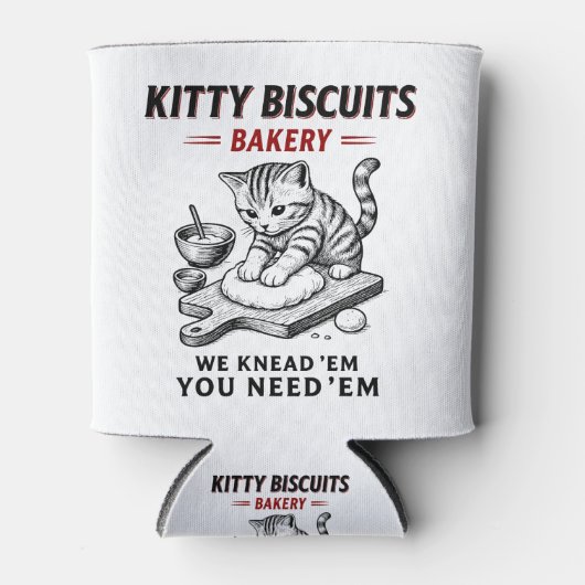 Kat koekjes bakkerij blikjeskoeler (Voorkant)