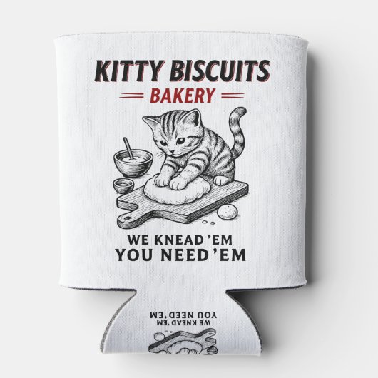 Kat koekjes bakkerij blikjeskoeler (Achterkant)