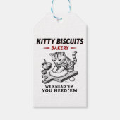 Kat koekjes bakkerij cadeaulabel (Voorkant)