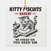 Kat koekjes bakkerij keramisch ornament (Achterkant)