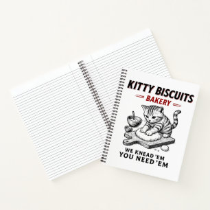 Kat koekjes bakkerij notitieboek