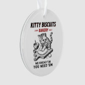 Kat koekjes bakkerij ornament (voorkant)