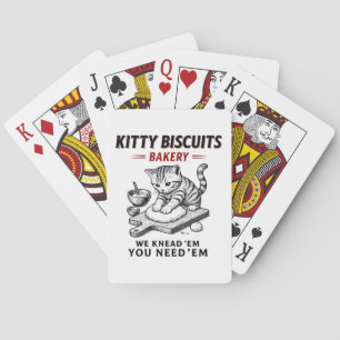 Kat koekjes bakkerij pokerkaarten