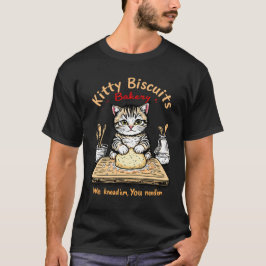 Kat koekjes Bakkerij Schattige Funny Cat Bakery T-shirt
