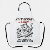 Kat koekjes bakkerij schort (Voorkant)