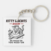 Kat koekjes bakkerij sleutelhanger (Achterkant)
