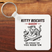Kat koekjes bakkerij sleutelhanger (Voorkant)