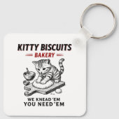 Kat koekjes bakkerij sleutelhanger (Achterkant)