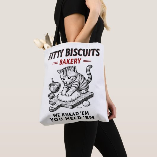 Kat koekjes bakkerij tote bag (Dichtbij)