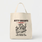 Kat koekjes bakkerij tote bag (Voorkant)